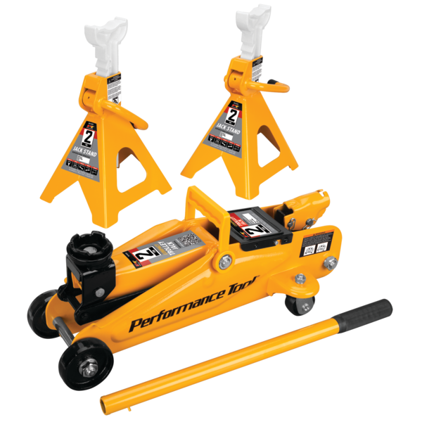 Performance Tool 2 Ton Trolley Jack & Stand