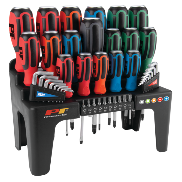 Performance Tool 44 pc. Go-Thru Screwdriver Set